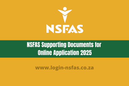 NSFAS Supporting Documents