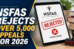 NSFAS Rejects Over 5,000 Appeals for 2026