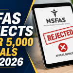 NSFAS Rejects Over 5,000 Appeals for 2026