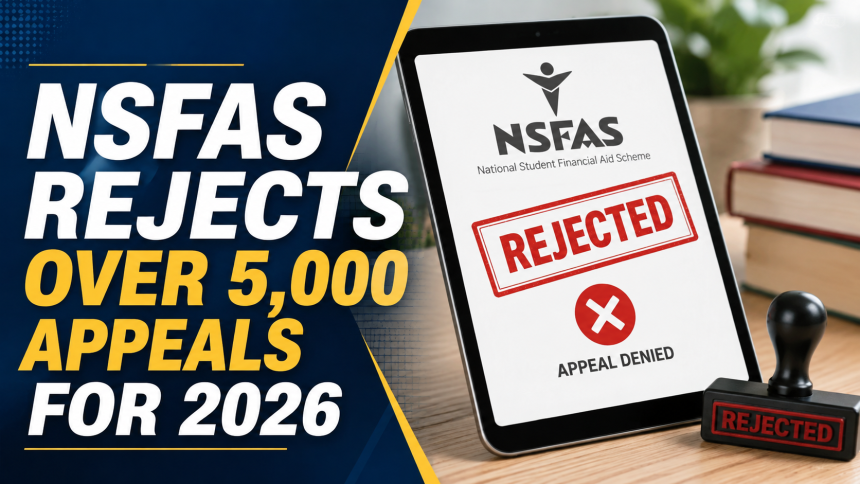 NSFAS Rejects Over 5,000 Appeals for 2026
