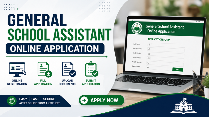 General School Assistant Online Application