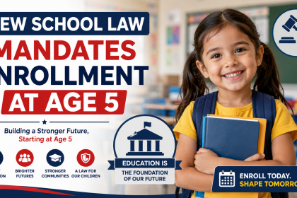 New School Law Mandates Enrollment at Age 5
