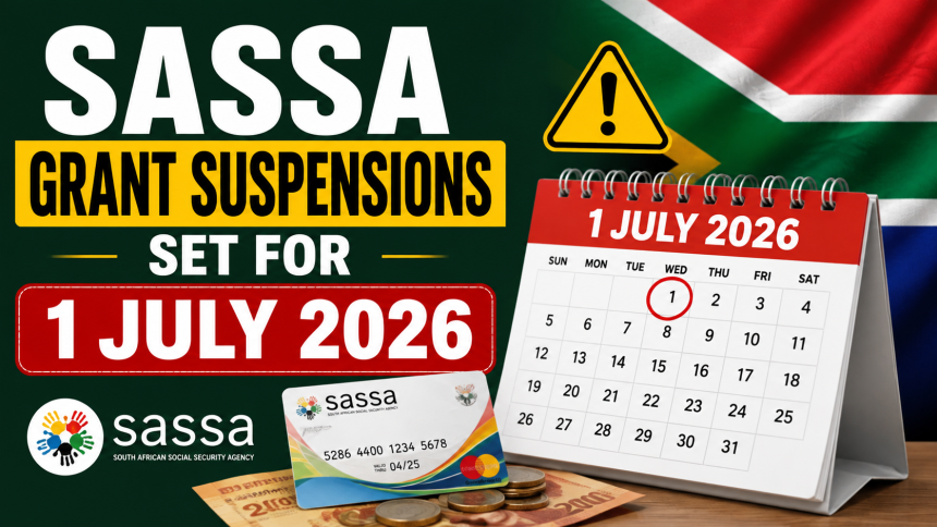 SASSA Grant Suspensions Set for 1 July 2026