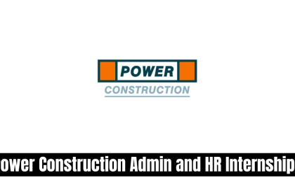 Power Construction Admin and HR Internships For 2026