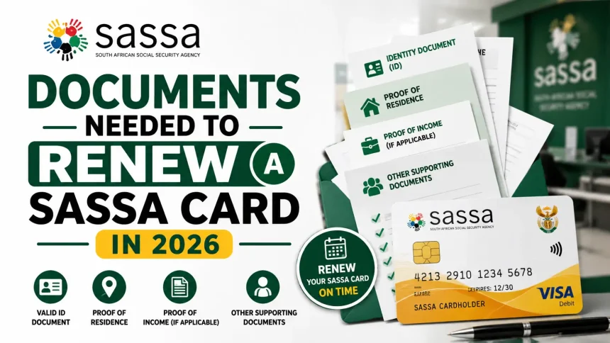 Documents Needed To Renew a Sassa Card in 2026