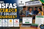 Does NSFAS Pay For FET College Courses