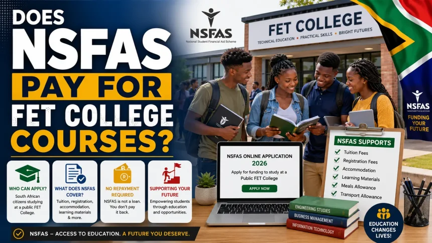 Does NSFAS Pay For FET College Courses