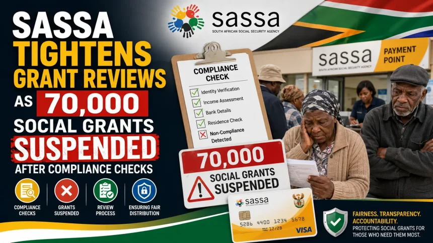 SASSA Tightens Grant Reviews as 70,000