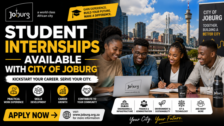 Student Internships Available With City of Joburg