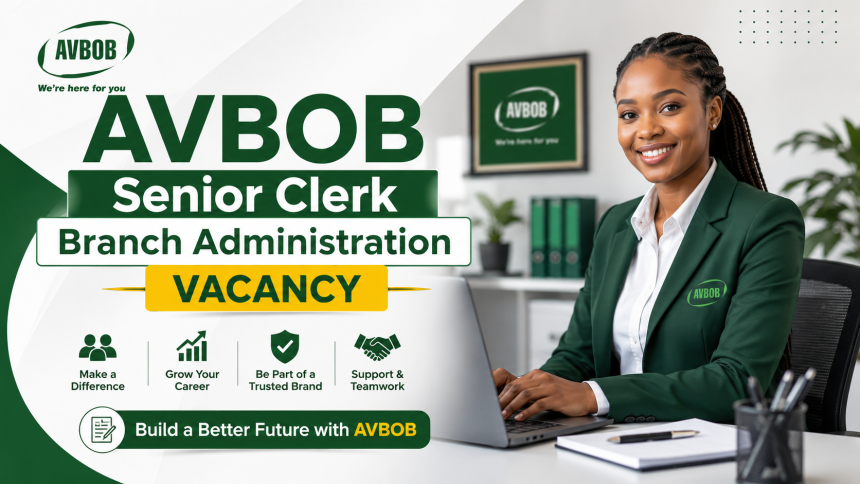 AVBOB Senior Clerk Branch Administration Vacancy