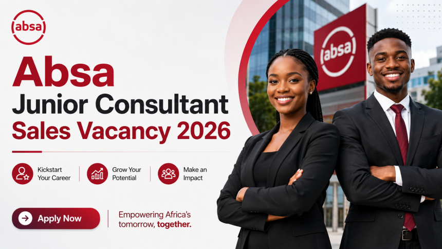 Absa Junior Consultant Sales Vacancy 2026