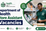 Department of Health Store Assistant Vacancies