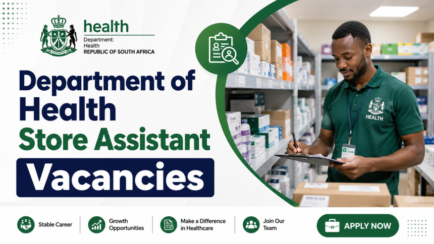 Department of Health Store Assistant Vacancies