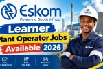 Eskom Learner Plant Operator Jobs Available 2026