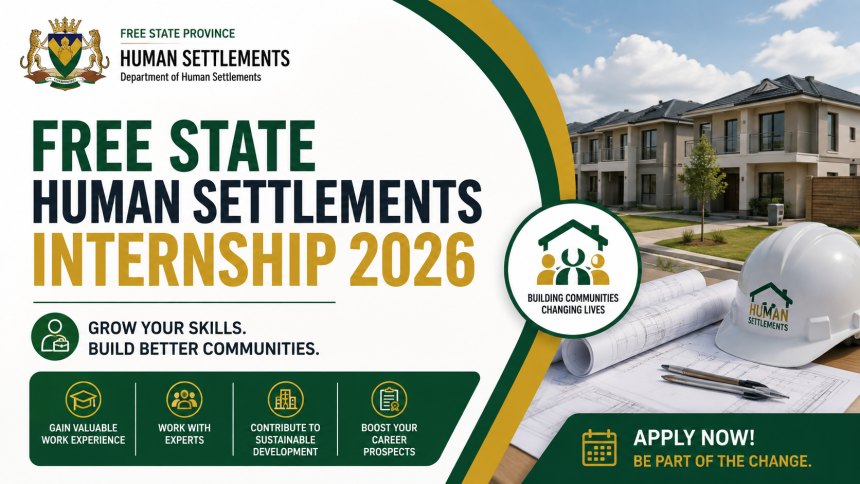 Free State Human Settlements Internship 2026
