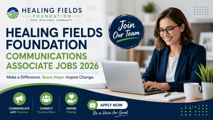 Healing Fields Foundation Communications Associate Jobs 2026