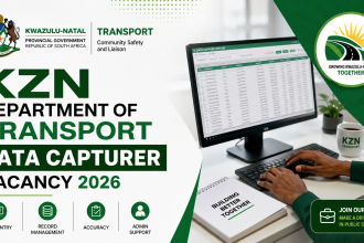 KZN Department of Transport Data Capturer Vacancy 2026