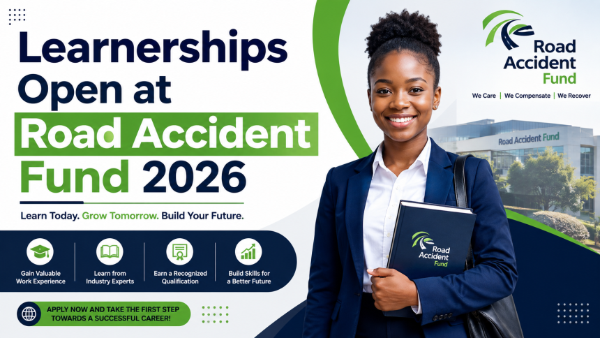 Learnerships Open at Road Accident Fund