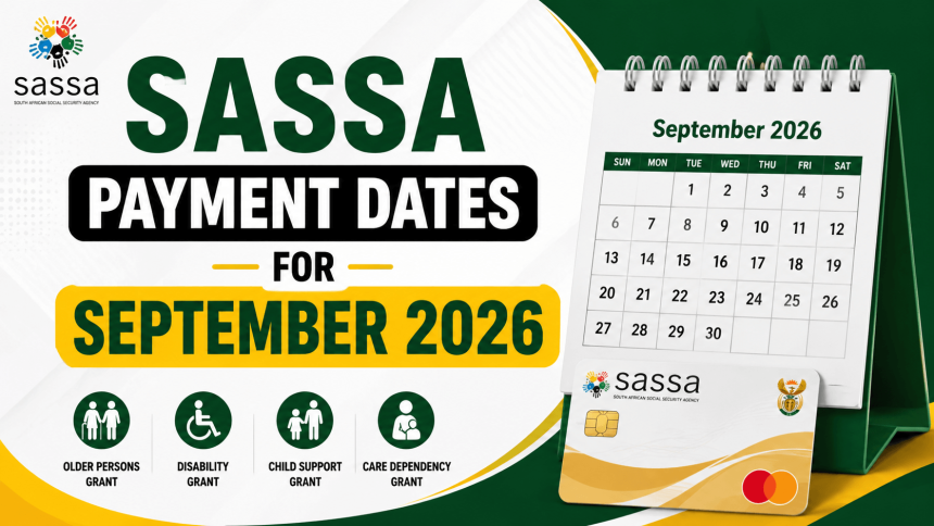 SASSA Payment Dates for September 2026