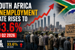 South Africa Unemployment Rate Rises to 33.6% in Q2 2026