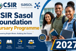 CSIR Sasol Foundation Bursary Programme 2027