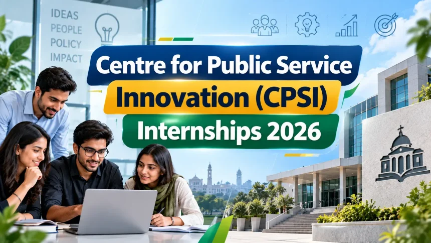 Centre for Public Service Innovation (CPSI) Internships 2026