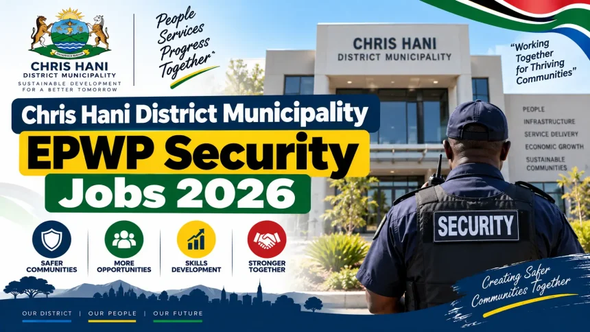 Chris Hani District Municipality EPWP Security Jobs 2026