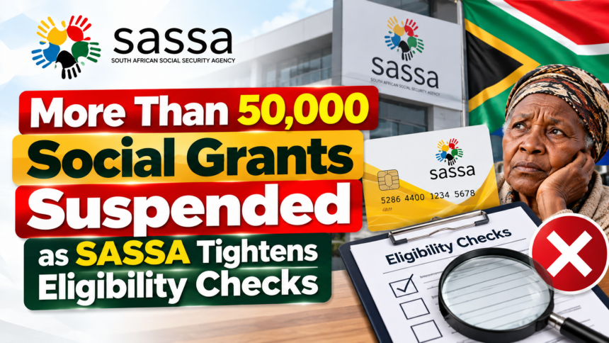 More Than 50,000 Social Grants Suspended as SASSA Tightens Eligibility Checks