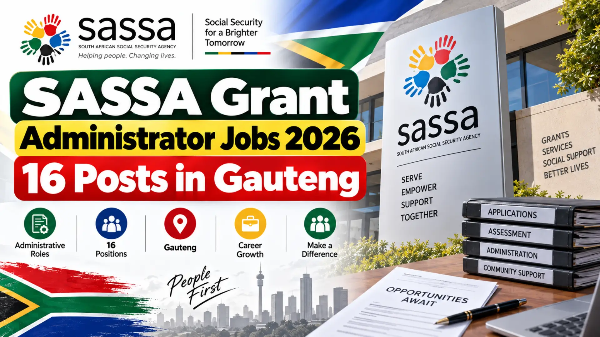 SASSA Grant Administrator Jobs 2026: 16 Posts in Gauteng