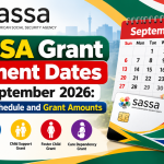 SASSA Grant Payment Dates for September 2026