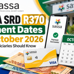 SASSA SRD R370 Payment Dates for October