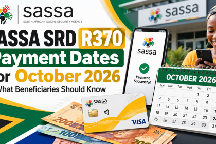 SASSA SRD R370 Payment Dates for October