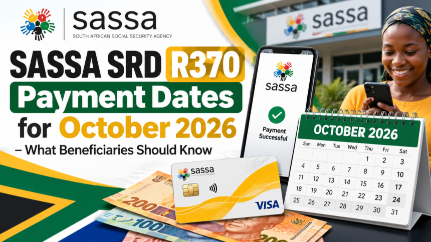 SASSA SRD R370 Payment Dates for October