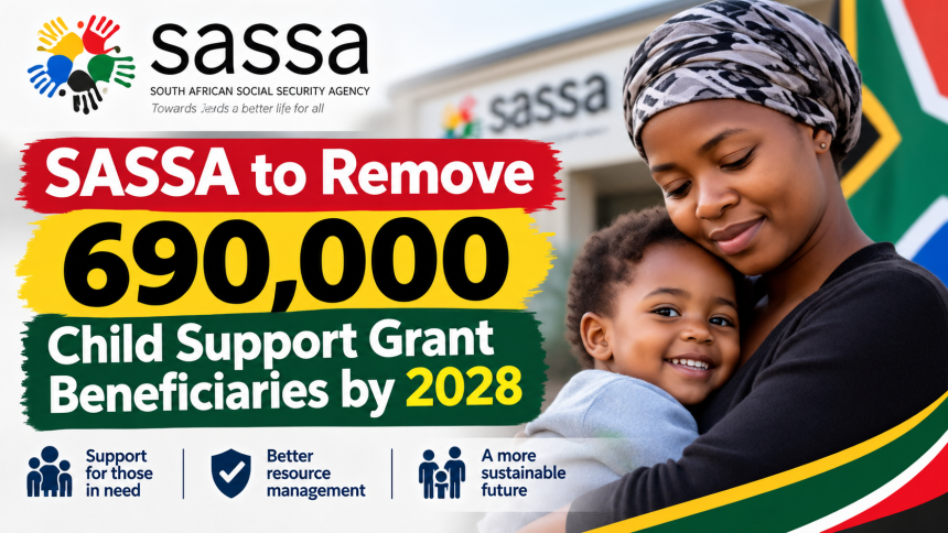 SASSA to Remove 690,000 Child Support Grant Beneficiaries by 2028