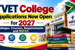 TVET College Applications Now Open for 2027