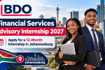 BDO Financial Services Advisory Internship 2027