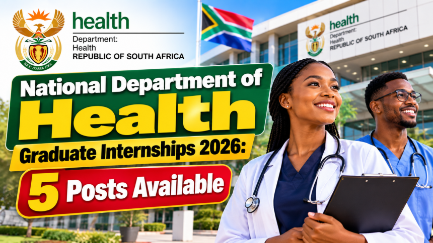 National Department of Health Graduate Internships 2026: 5 Posts Available