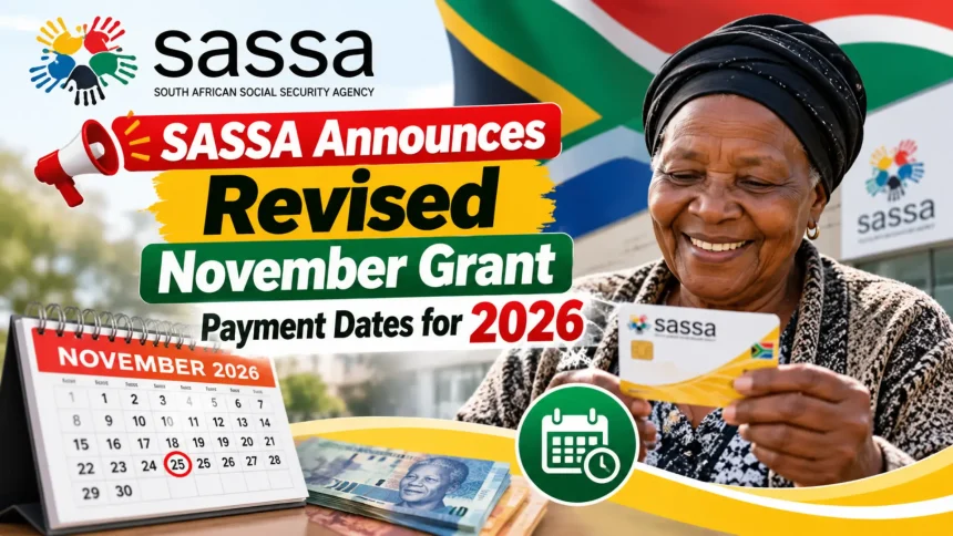 SASSA Announces Revised November