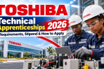 Toshiba Technical Apprenticeships 2026