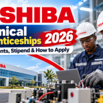 Toshiba Technical Apprenticeships 2026