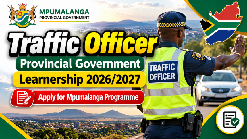 Traffic Officer Provincial Government Learnership 2026/2027